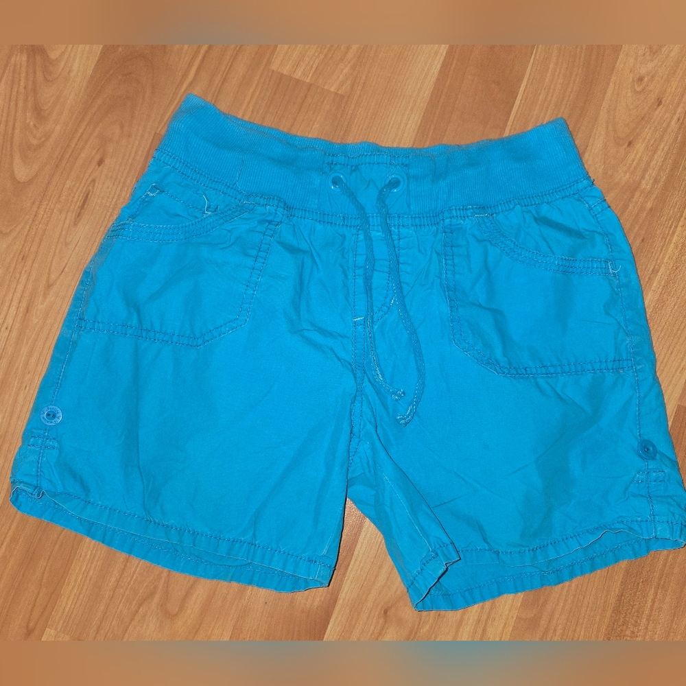 3/$10 Justice Girls Sz 16 Regular Pull On Shorts Teal Blue